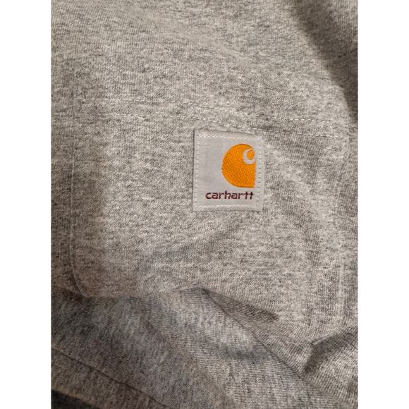 NWOT Men's Carhartt Loose Fit T-Shirt Pocket Gray Size L - Picture 3 of 5
